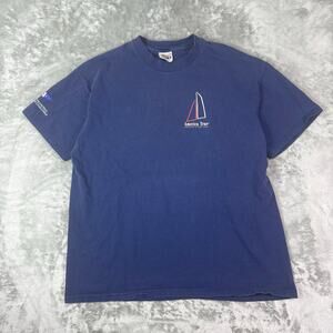 VTG Hanes America True 2000 faded graphic casual tshirt mens XL